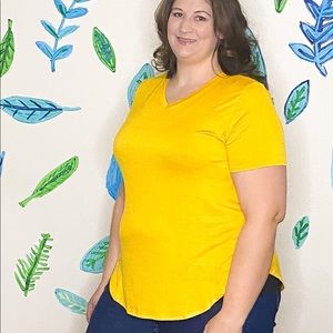 sunny yellow luxe VNeck